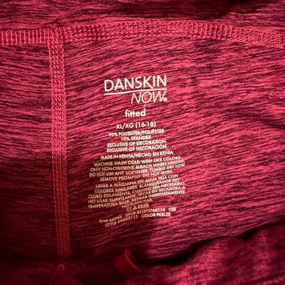 Danskin Pink Textured Leggings with Stretchy Comfort - Picture 4 of 4